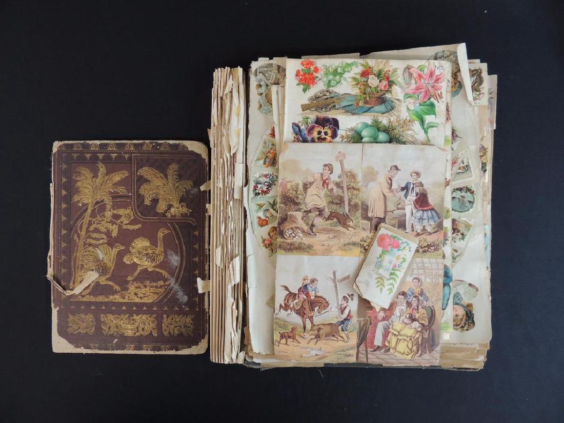 Antique Victorian Scrap Book Pages and Covers (1 of 8)