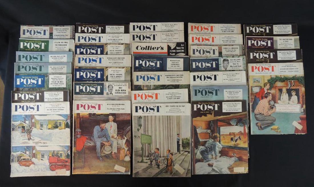 Group of 32 1954 Issues of The Saturday Evening Post (1 of 6)