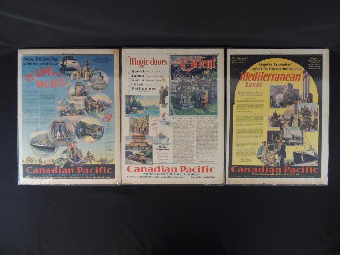 Group of 3 Vintage Canadian Pacific Advertisements (1 of 1)
