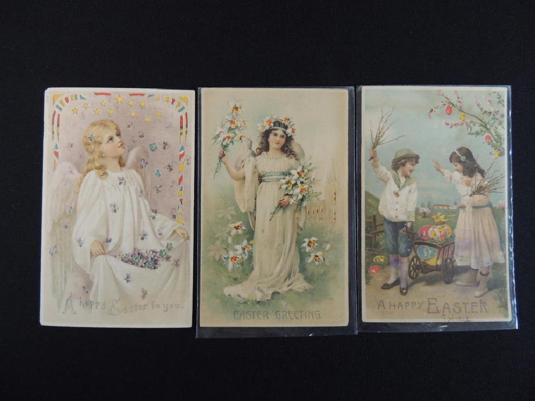 Group of 3 Easter Greeting Postcards Featuring Angels (1 of 2)