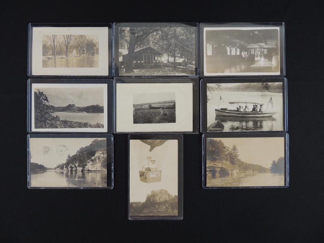 Group of 9 Starved Rock, Illinois and Fox Rivers, and: All for one money