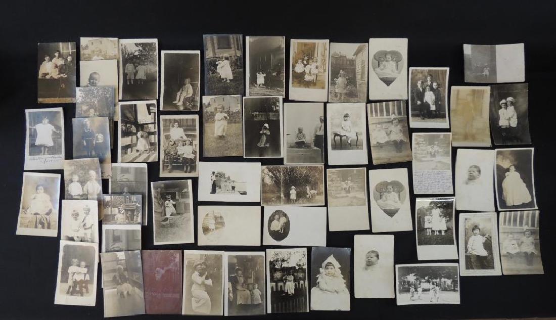 Group of 52 Real Photo Postcards Featuring Childern and (1 of 5)