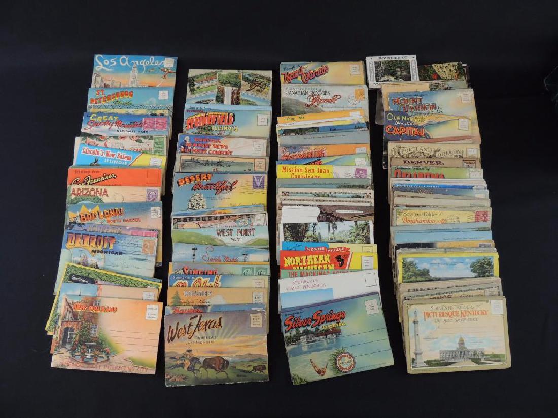 Approximately 70 Plus Vintage Postcard Folders (1 of 1)