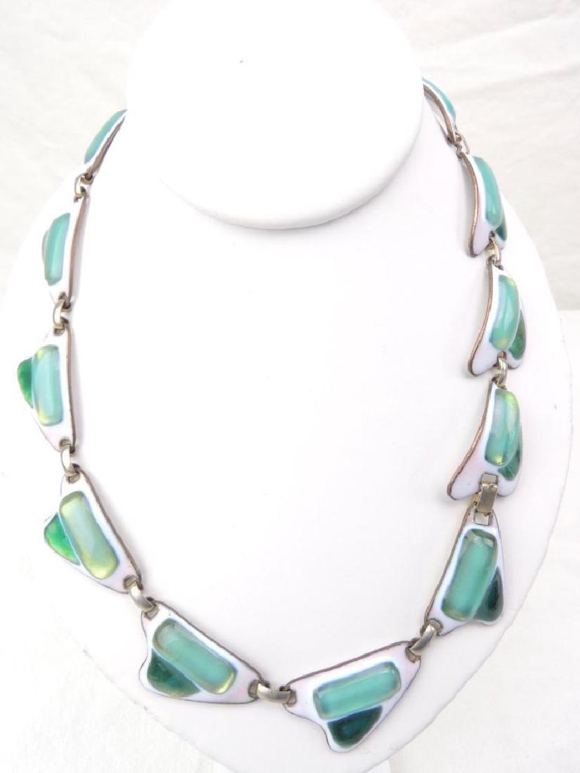 Vintage Kay Denning necklace with pieces: signed