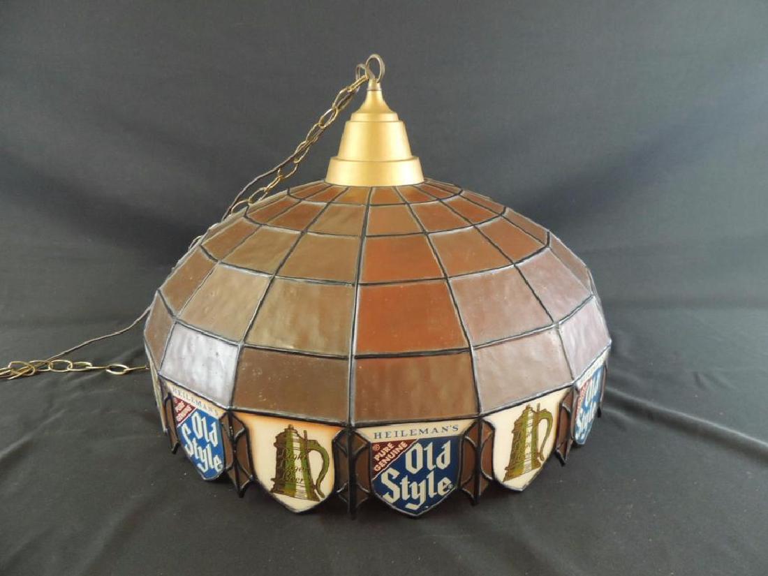 Advertising Hanging Beer Light-Old Style: Vintage, 24"x17" Working Condition