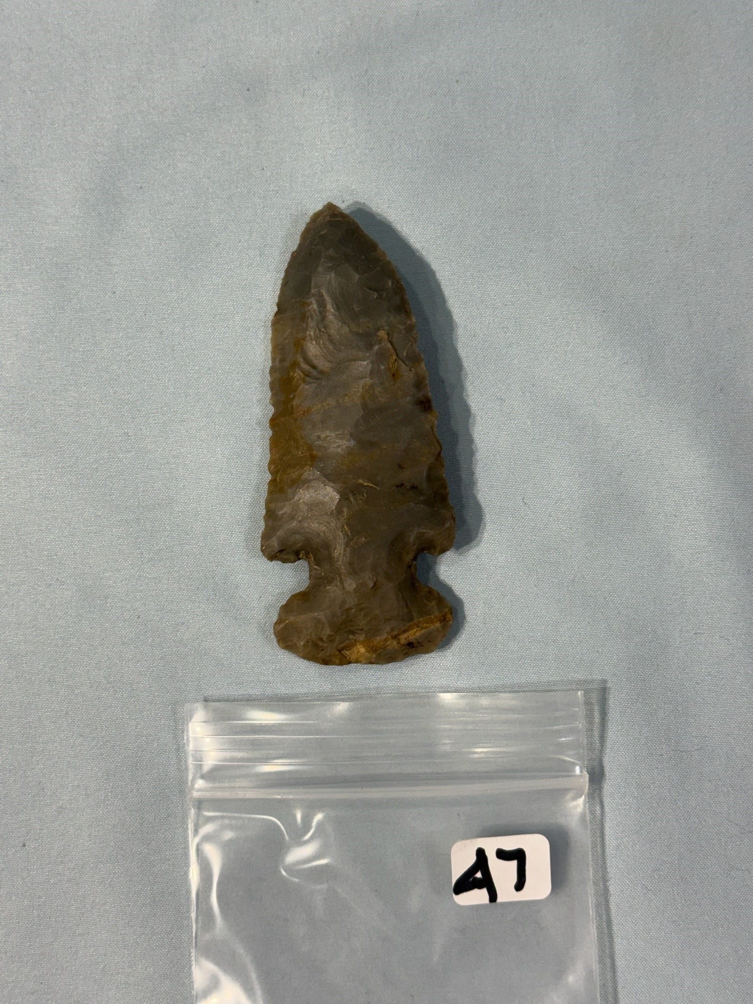 Thebes: 3 1/2 in. Gray Coshocton Thebes - Clinton County Ohio.