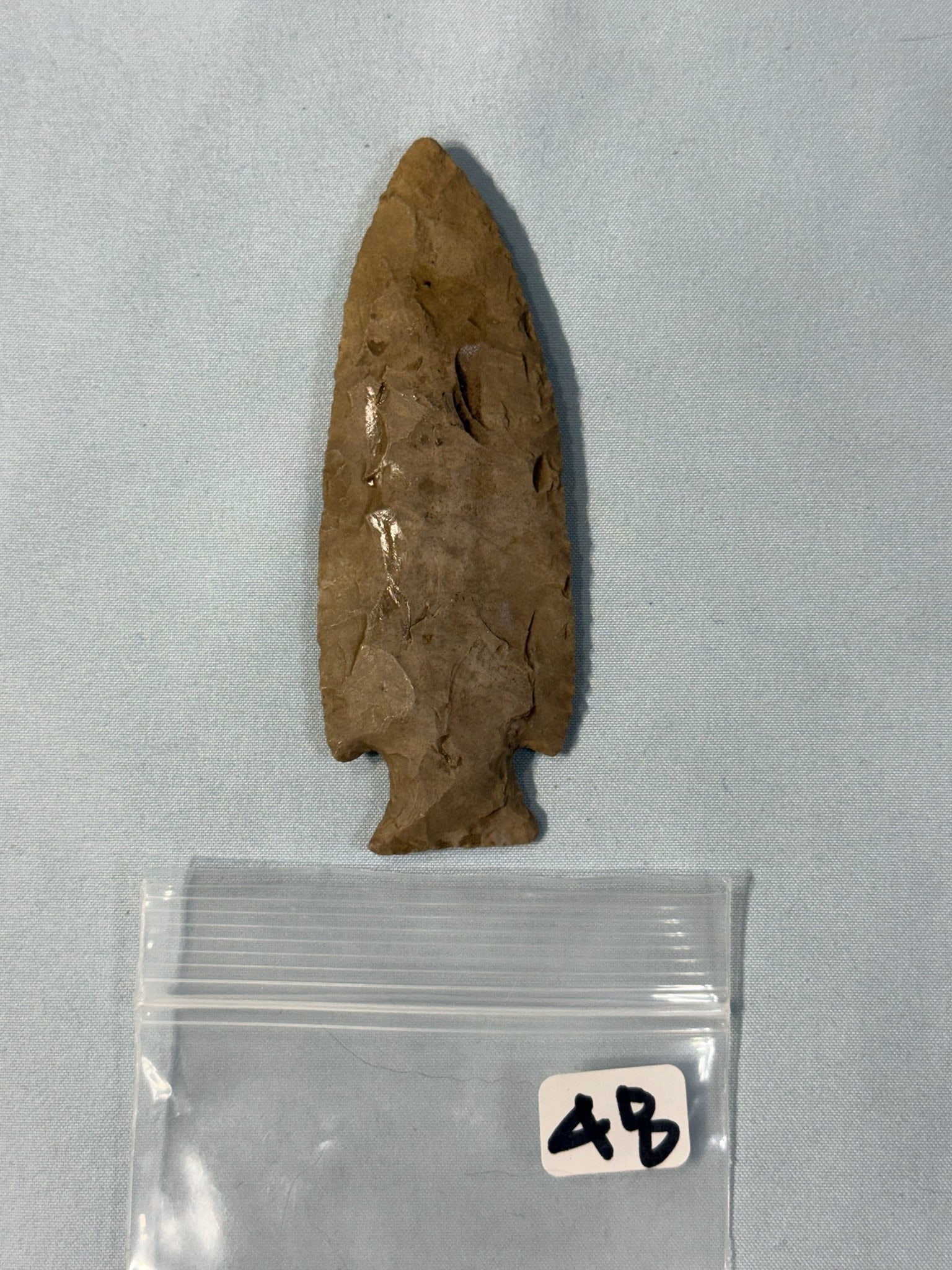 Hardin point: 3 1/4 in. Bayport Chert Hardin - Branch County Michigan.