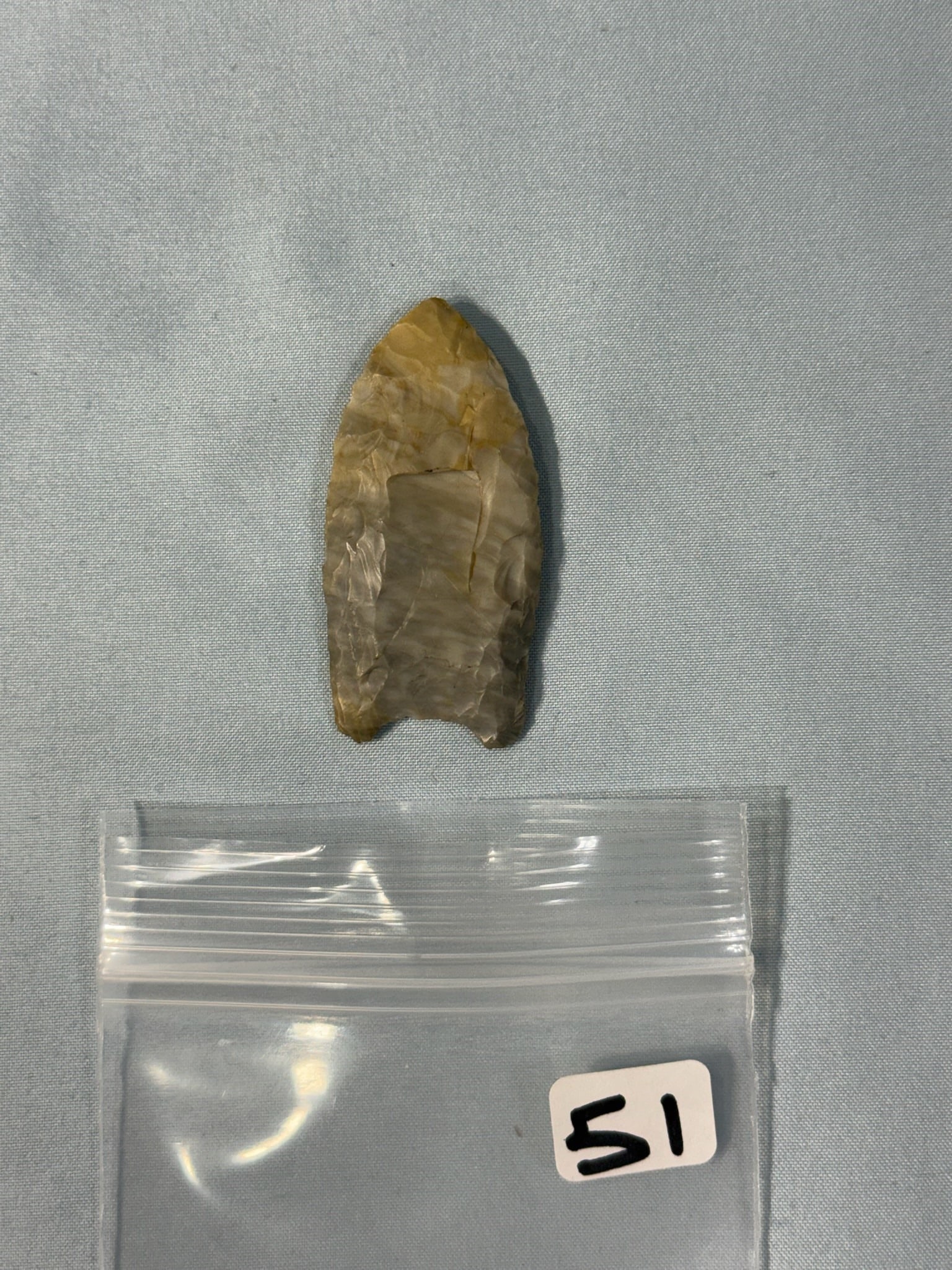 Paleo Clovis: 2 1/8 in. Fluted Paleo Clovis - Pickaway County Ohio.