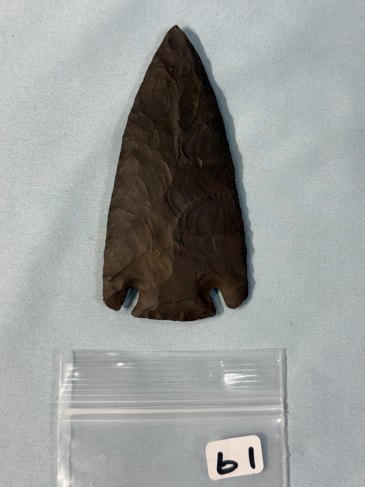 Hematite Base Knotch: 4 1/4 in. Hematite Base Notch - Rare material.