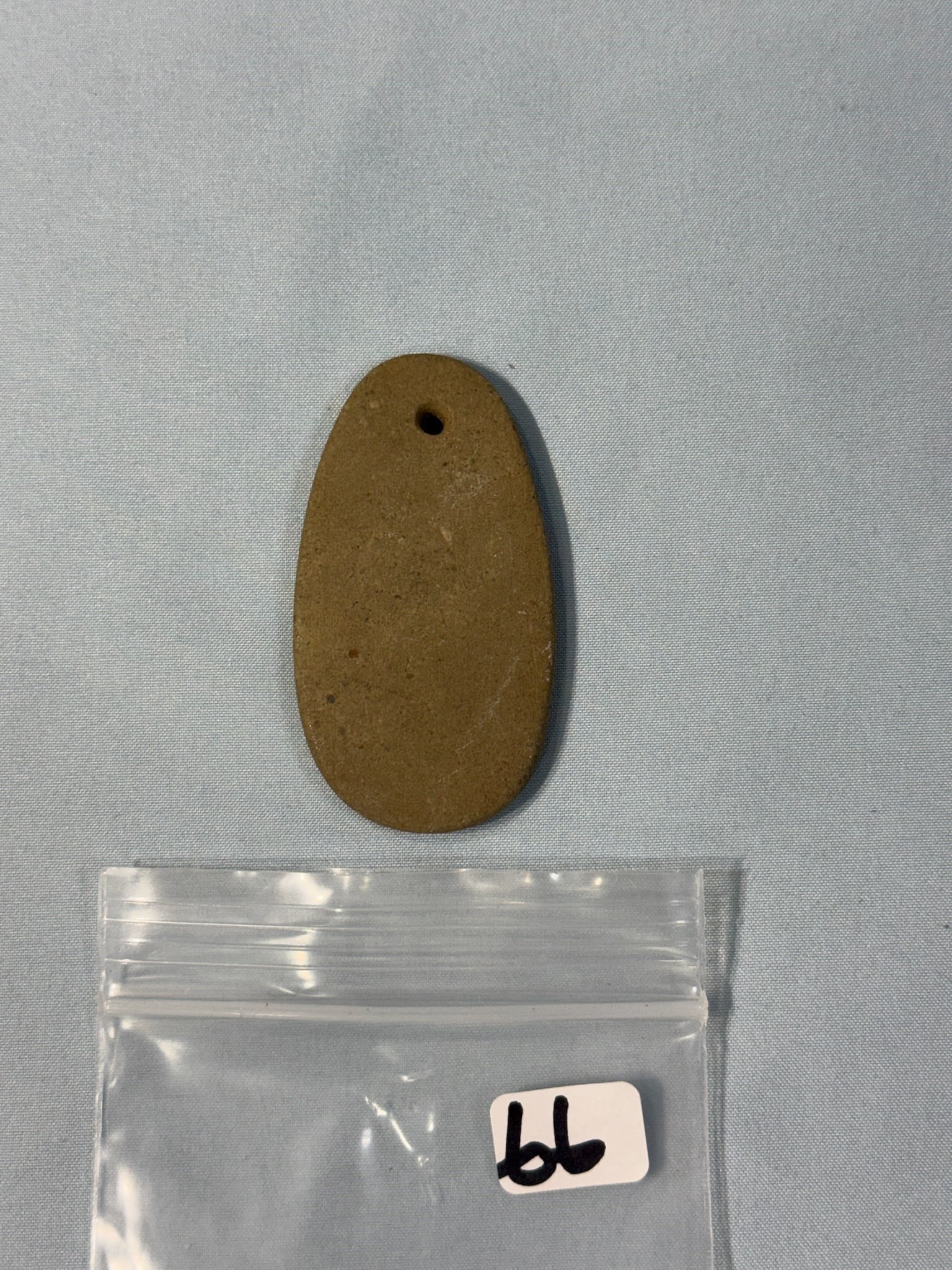 Sandstone pendent: 2 1/2 in. Sandstone Pendant - Ohio.