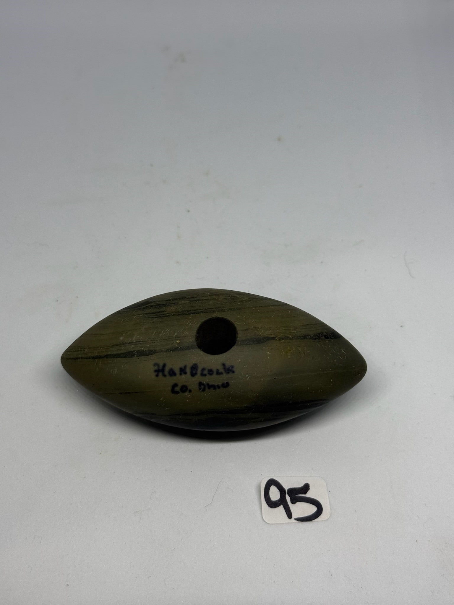 Slate Pick bannerstone: 3 1/2 in. Pick Bannerstone - Nice - Hancock County Ohio.
