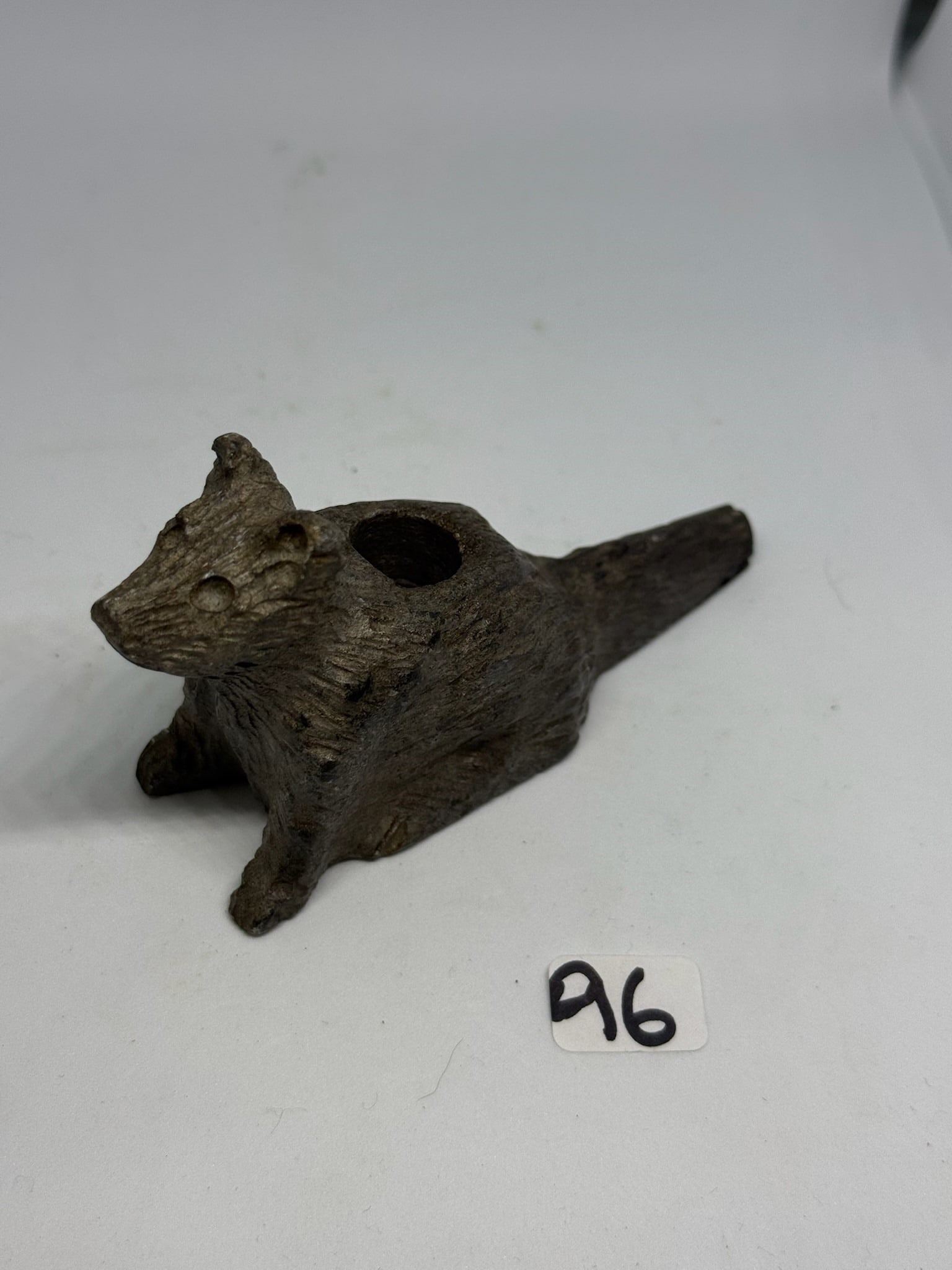 Steatite Wolf Pipe - 2