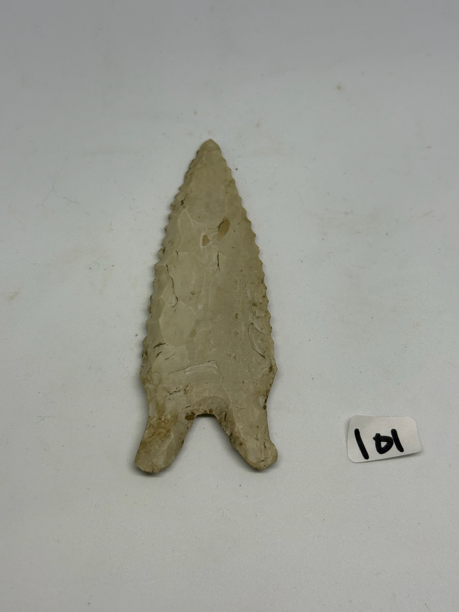 Serrated Hardin: 4 1/8 in. Serrated Hardin Point - Illinois.