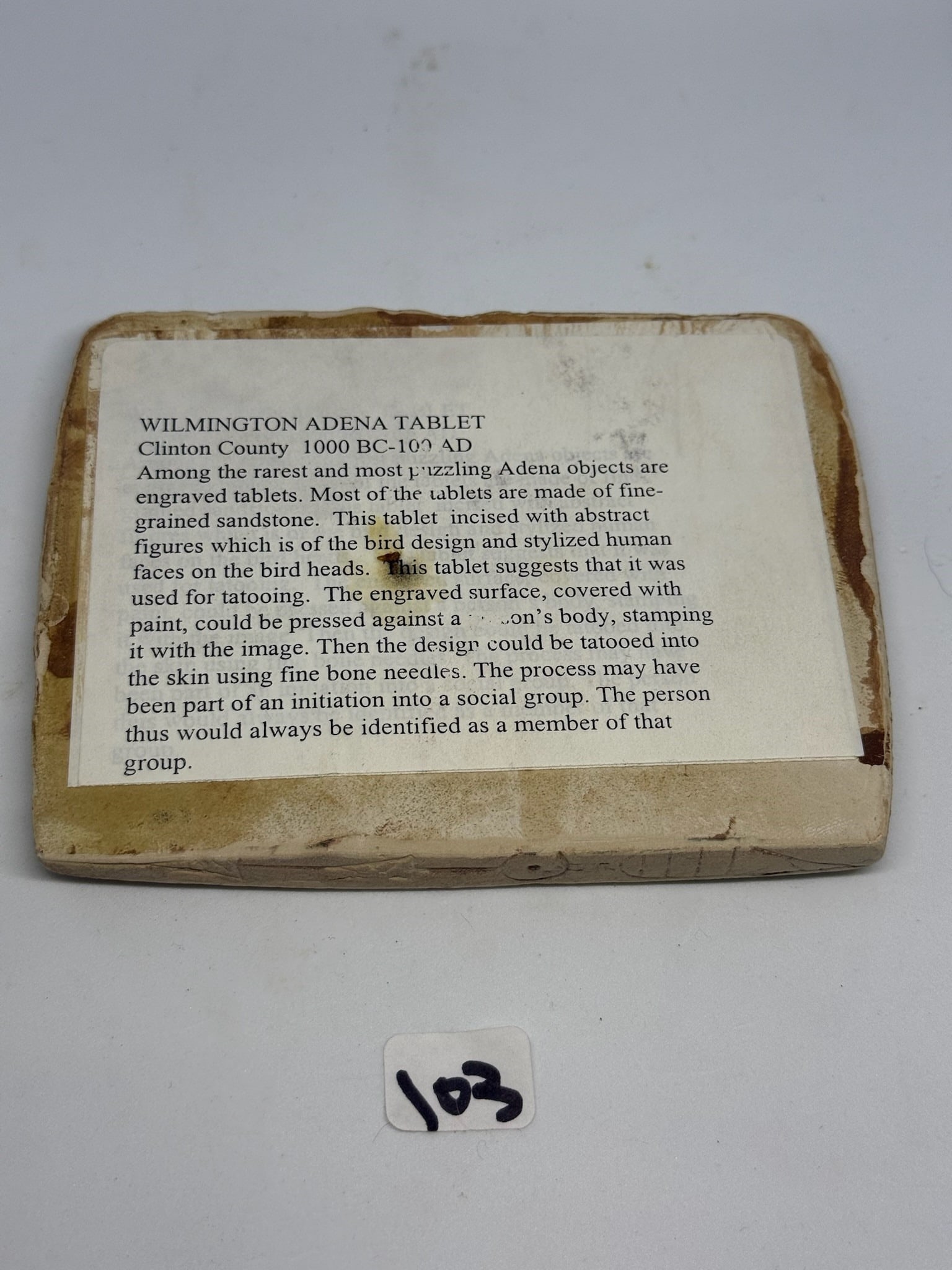 Adena Tablet Cast - 2