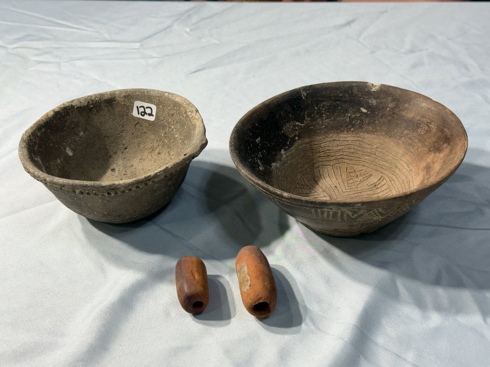 Pottery jars and beads - 2