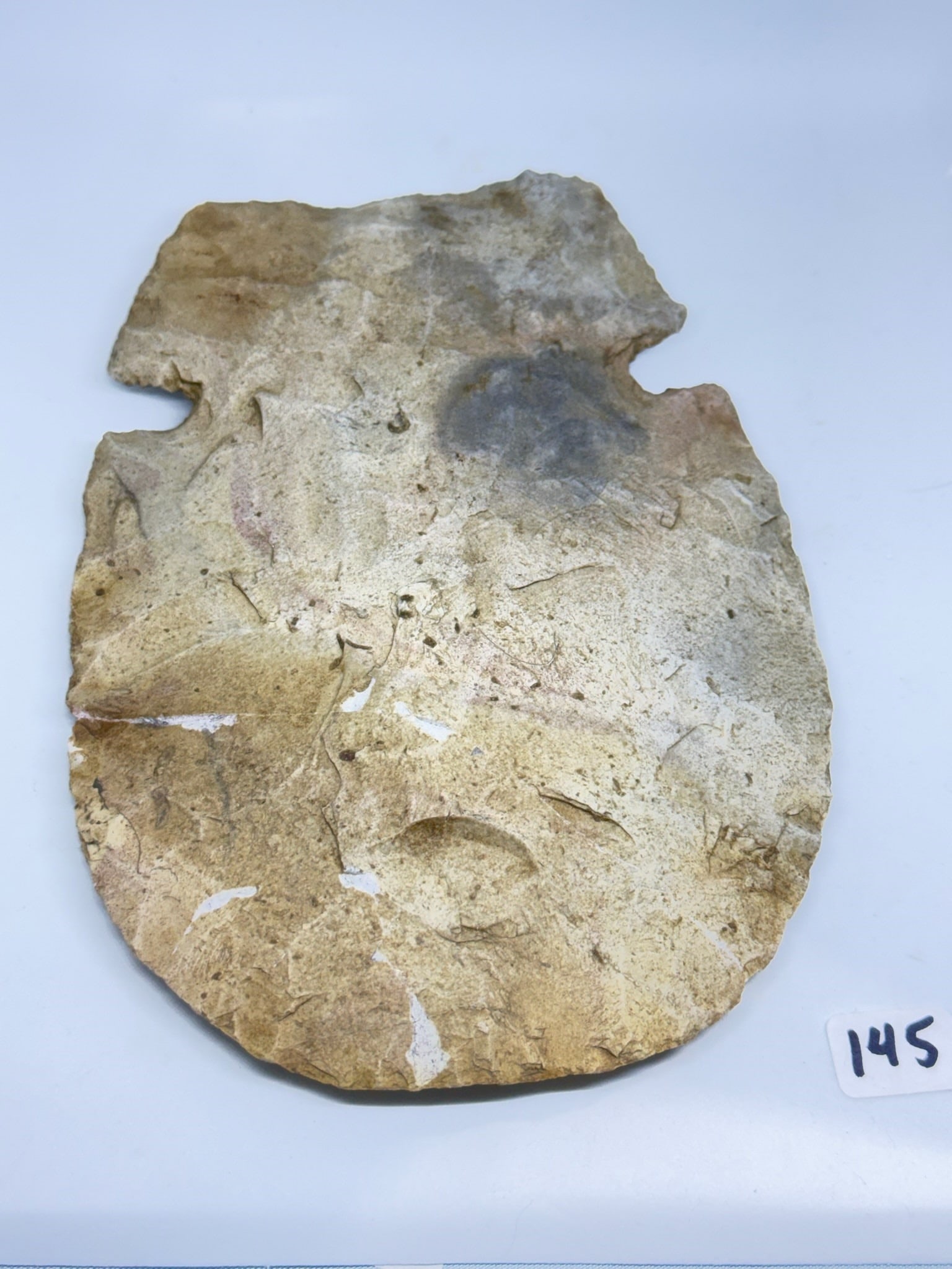 Notched flint hoe - 2