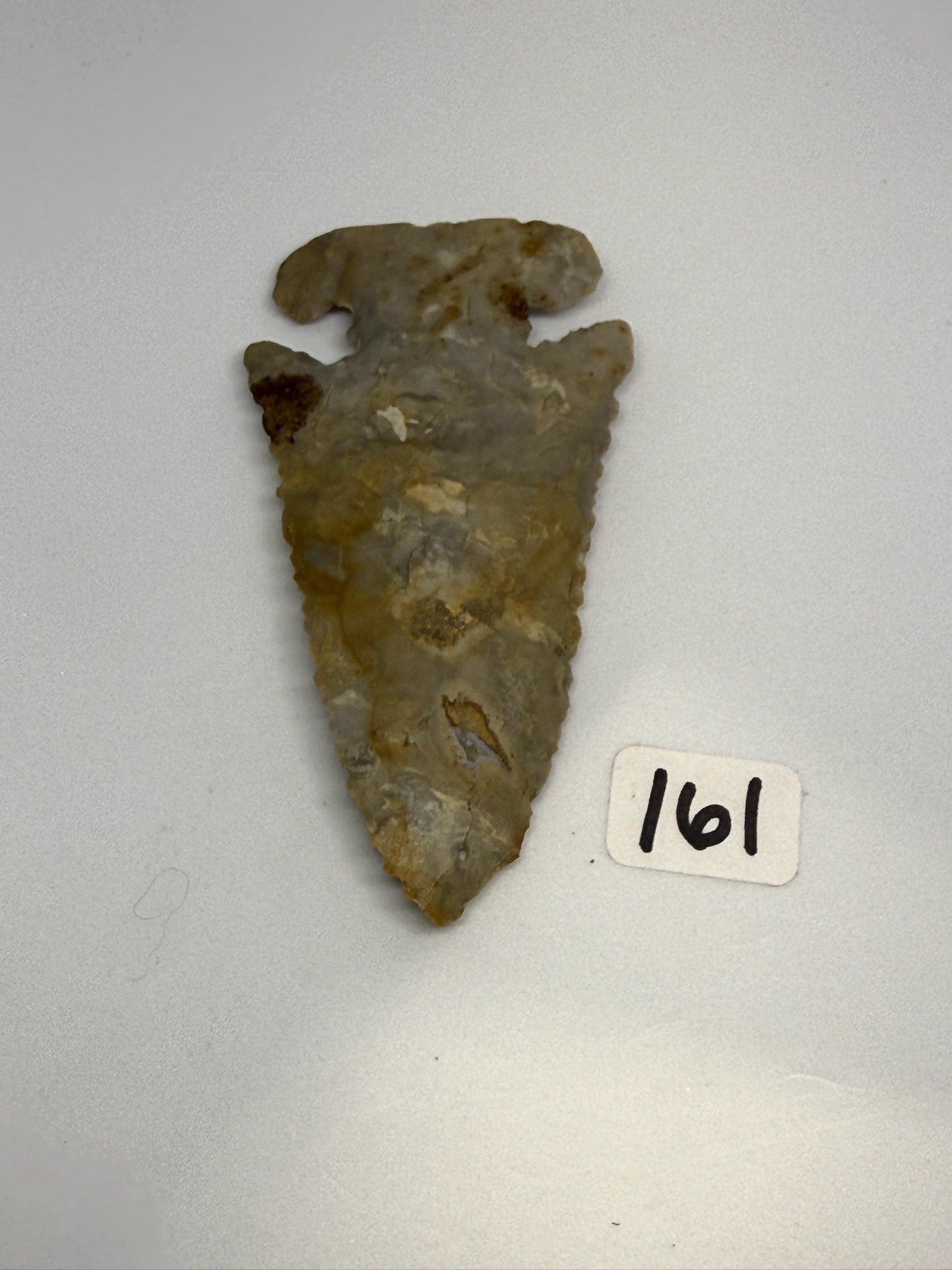 E Knotch Bevel arrowhead: 3 1/4 in. E Notch Bevel - Ohio.