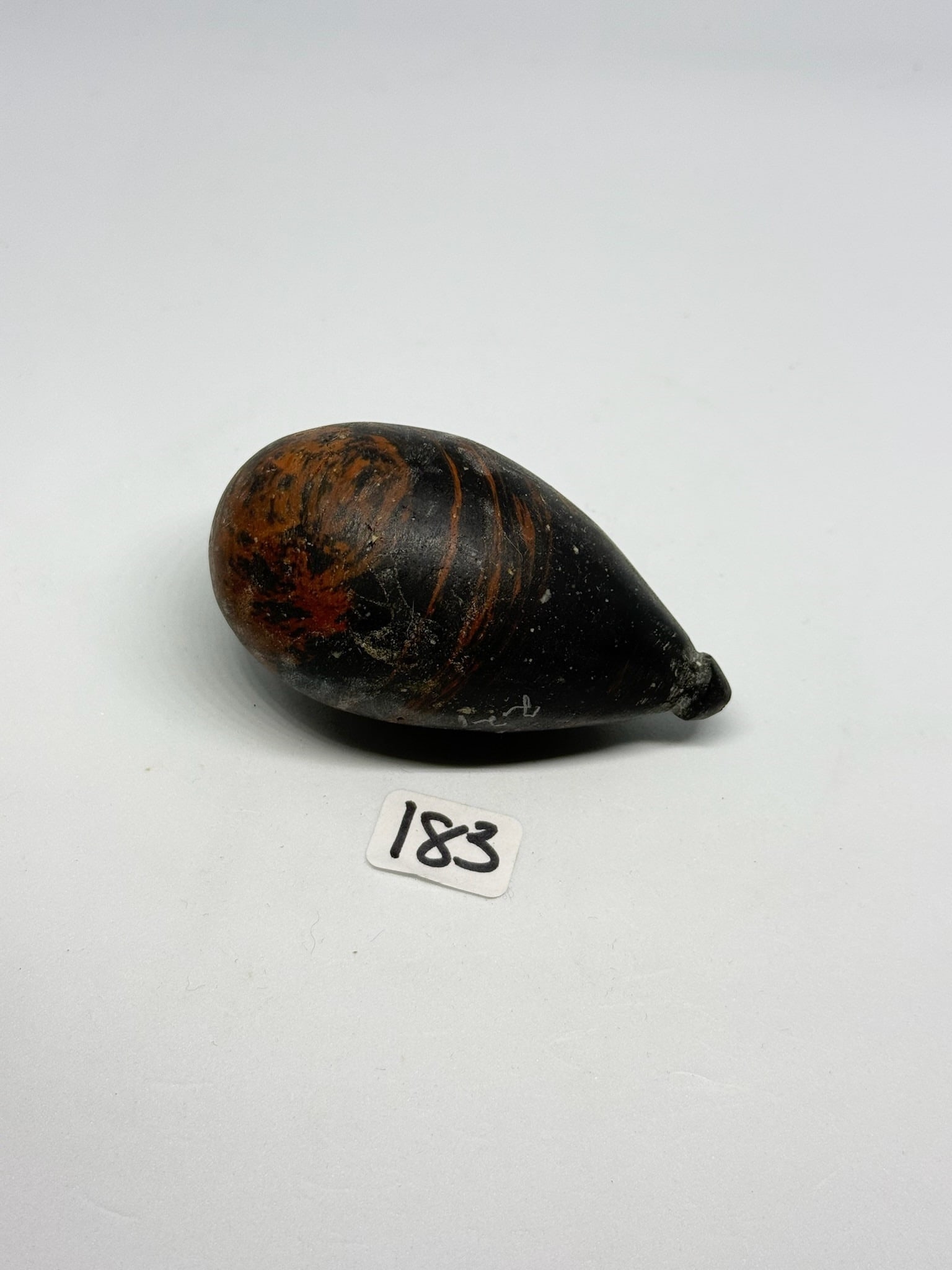 Hardstone Plummet: 2 3/4 in. Hardstone Plummet - Indiana.