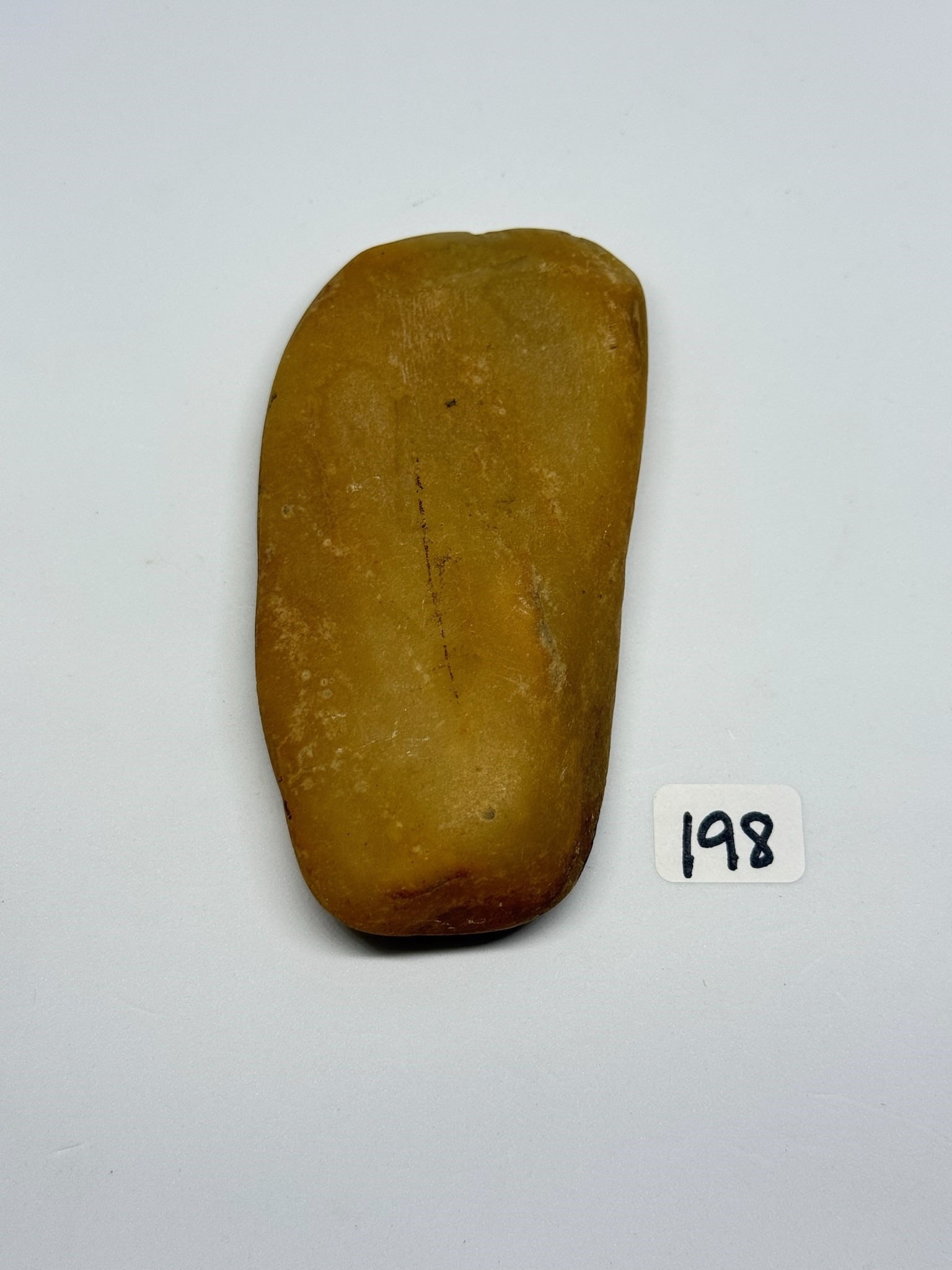 Rose Quartz Celt: 4 by 2 in. Rose Quartz Celt - Illinois - Ex Diller.