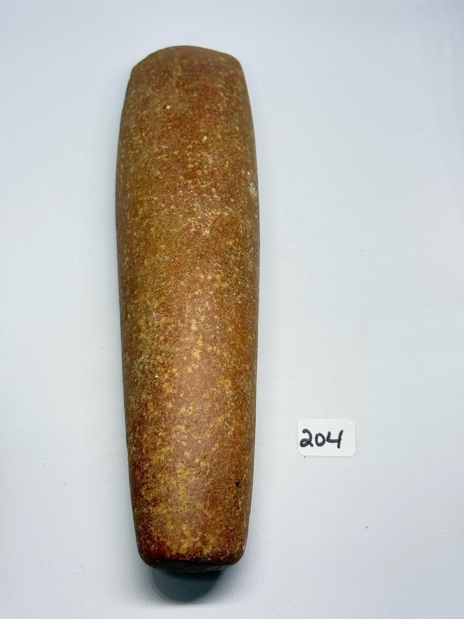 Rose Quartz Chisel Celt: 7 1/2 by 2 Rose Quartz Chisel Celt - Ex Floyd Diller Ex Pete Diller - Illinois.