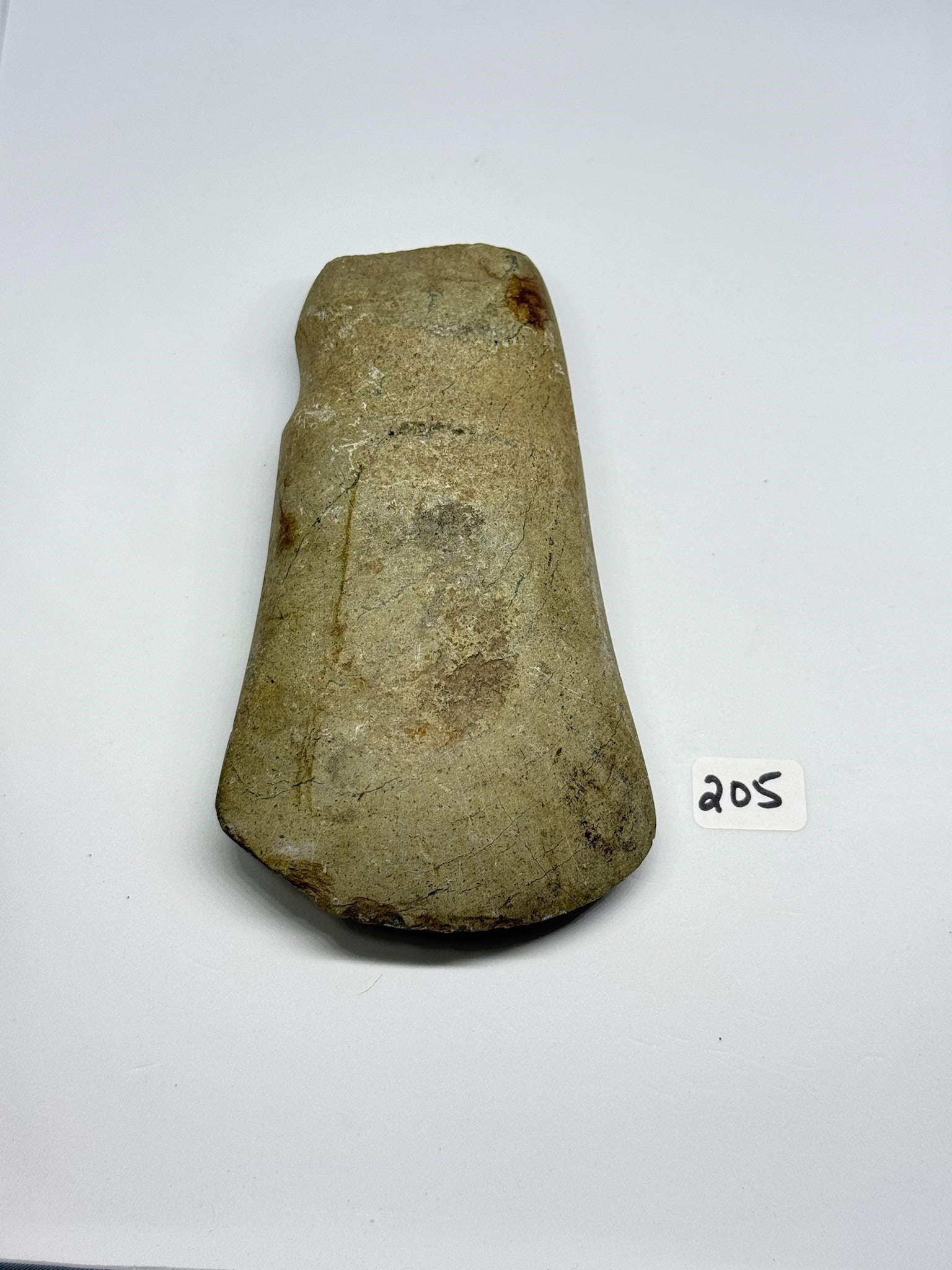 Full Grove Celt Axe: 5 by 2 1/2 Full Groove Celt Axe - Allen County Ohio - Ex Diller.