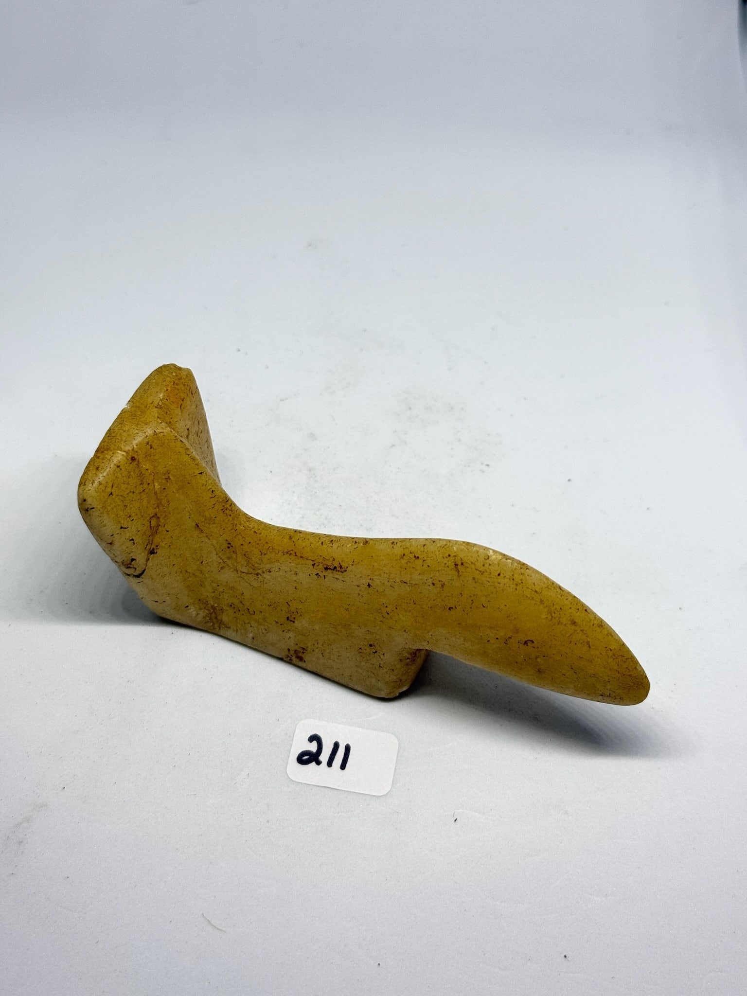 Rose Quartz Birdstone: Rose Quartz Birdstone 4 by 1 1/2 in. (1 3/4 tail) - Illinois - Ex Ritter Ex Diller.