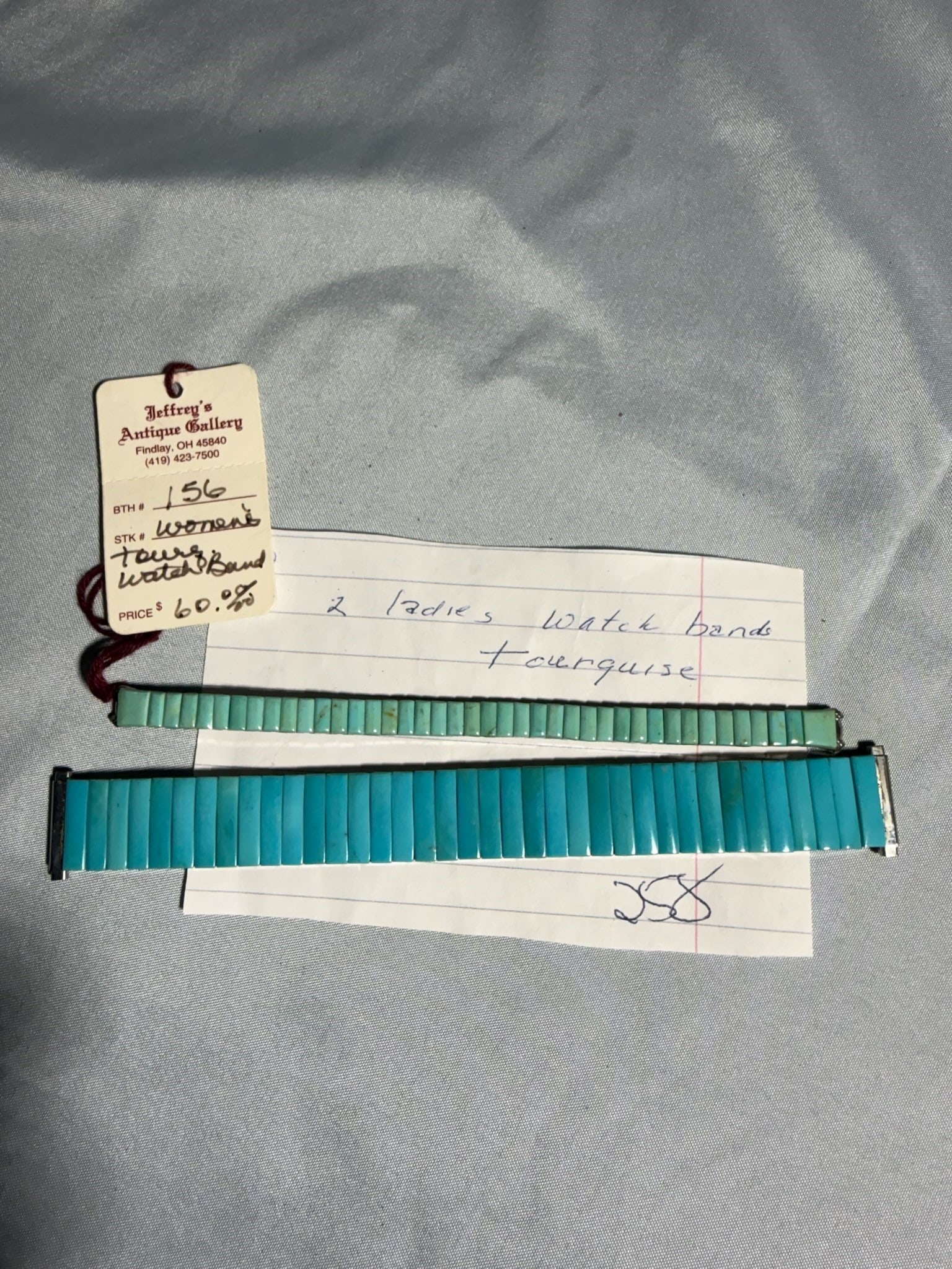 Ladies Turquoise Watch: Group of 2 Ladies Turquoise Watch Bands.