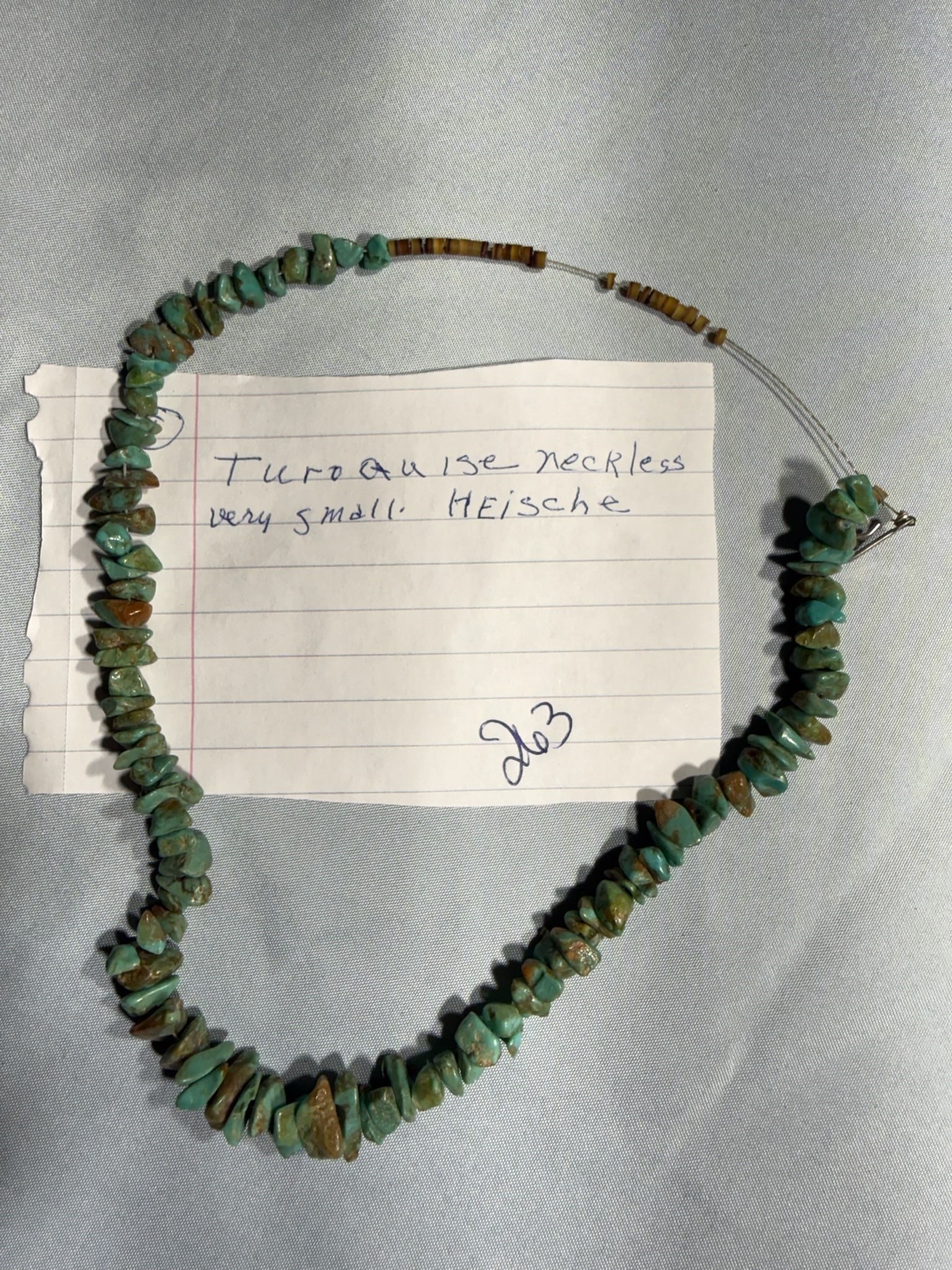 Turquoise nugget Necklace: Turquoise Nugget Necklace - Heische.