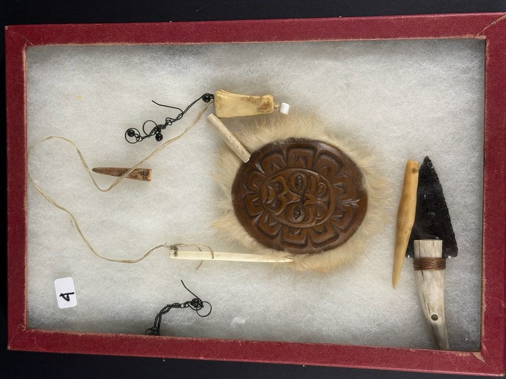 Bone Knife, Needle and Necklace (1 of 2)