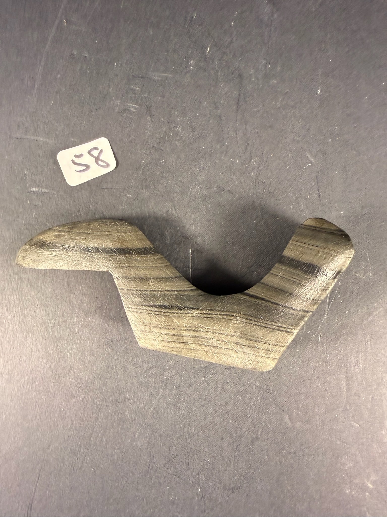 Banded Slate Bird stone (1 of 4)