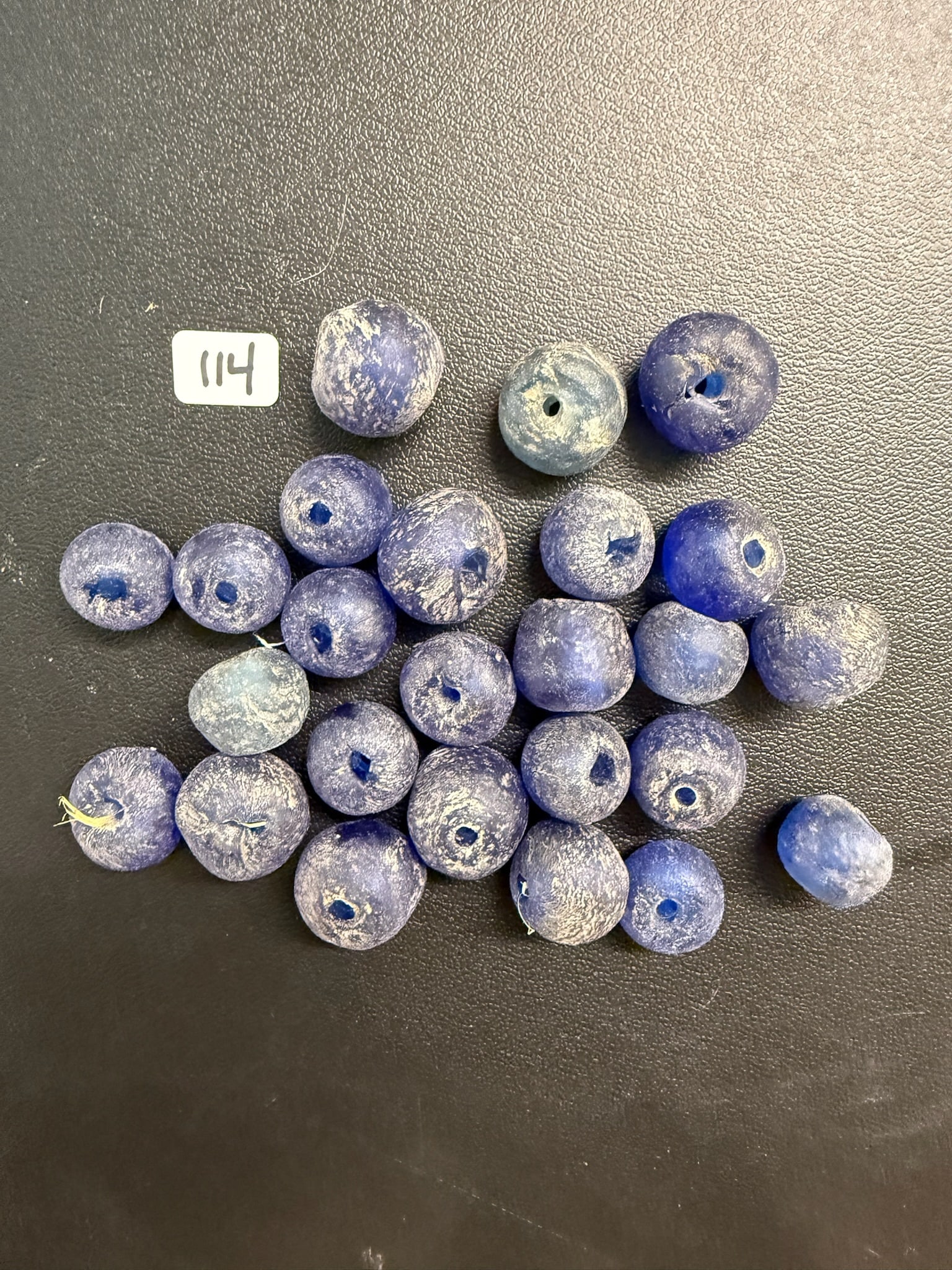 Blue Beads: 25 Blue Russian Beads