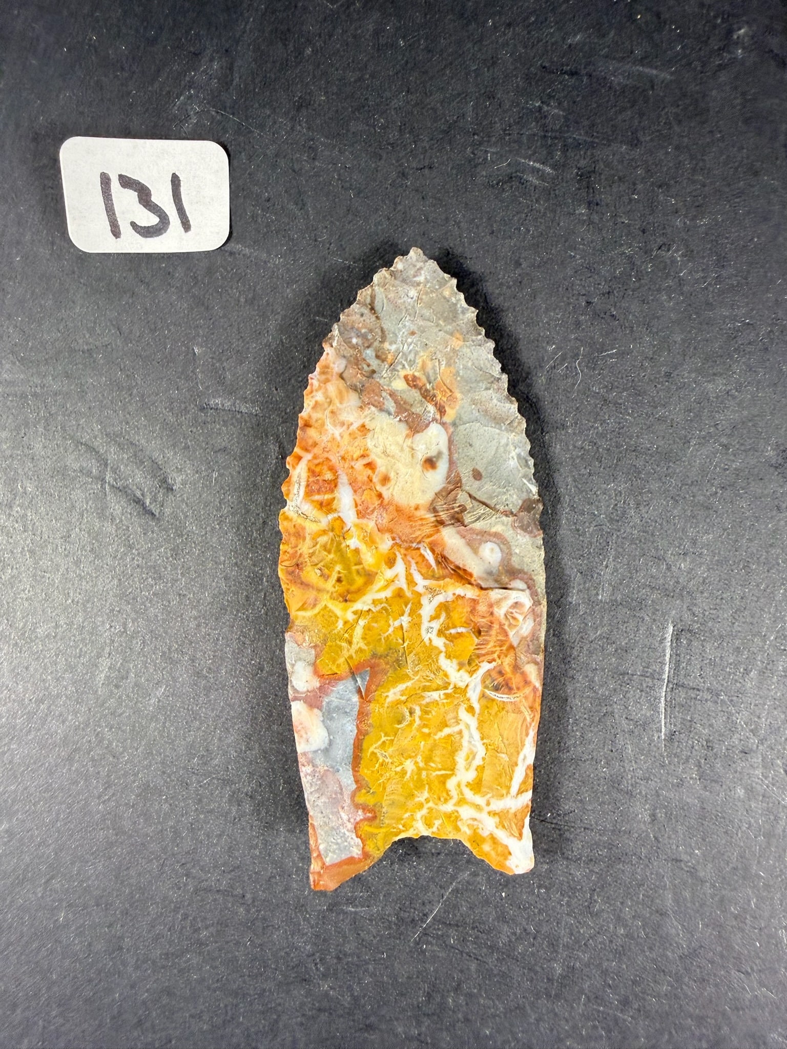 Unique Colorful Clovis: "One of a Kind" Very beautiful 2 7/8" Flint Ridge Clovis - Ross Co, Ohio
