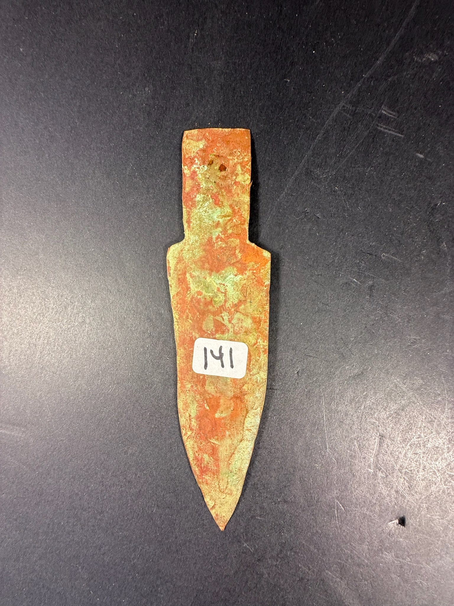 Copper Spear: 6" Copper Spear - Pottawamame Museum - Michigan
