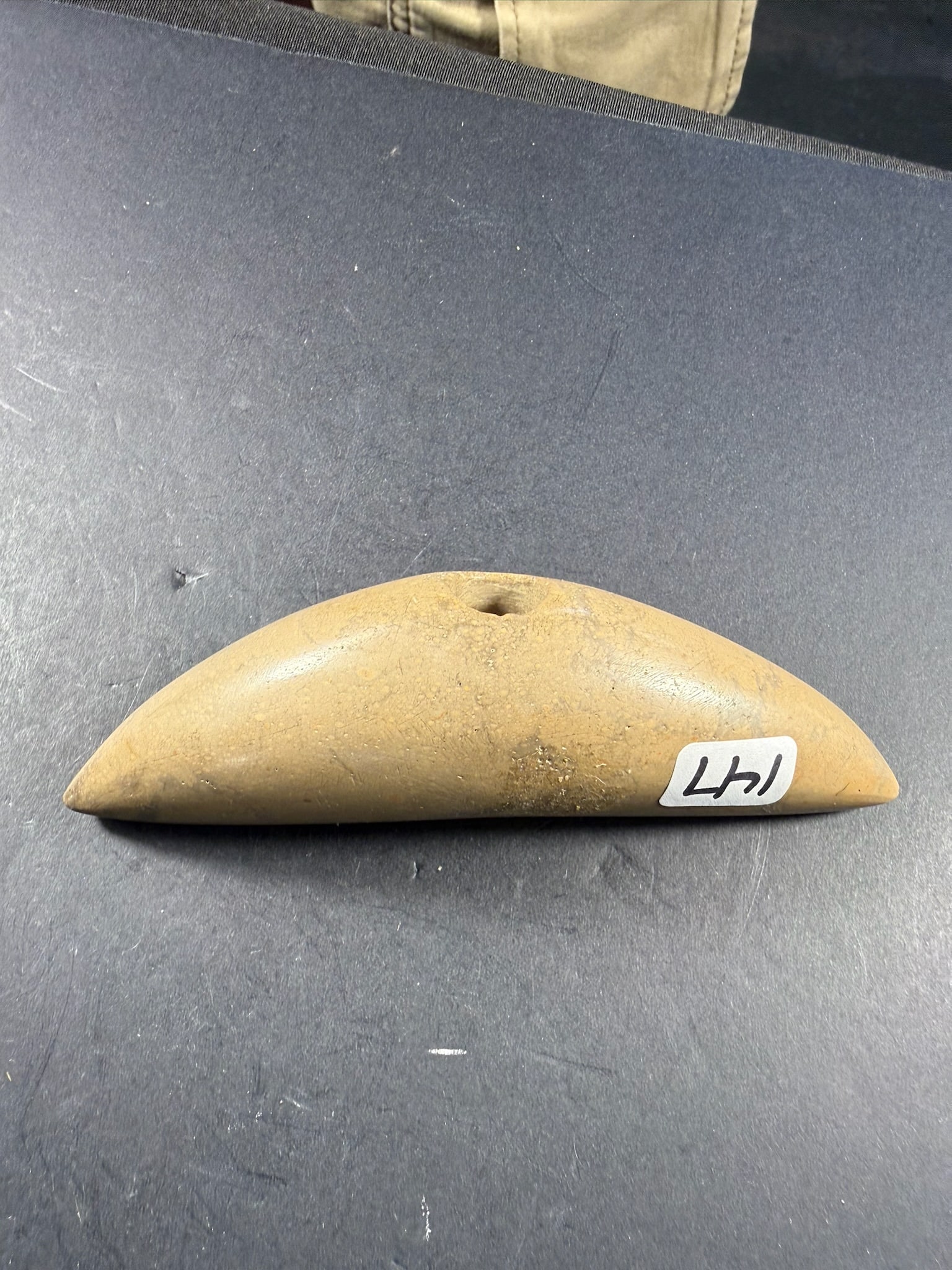 Bannerstone: 5 1/4 by 1 3/8" Pick Banner Stone - Marion Co, Ohio