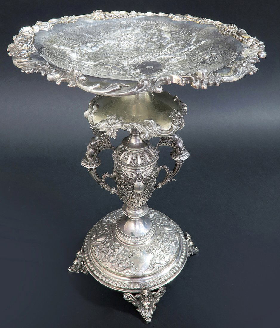 19th C Sterling Silver Figural centepiece (1 of 10)