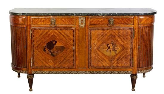 A Louis XVI Style Marquetry Sideboard (1 of 1)