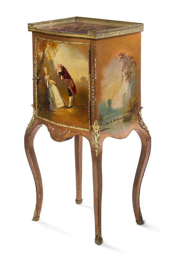 A Louis XV Style Painted Side Cabinet (1 of 1)