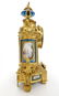 19th C. French Bronze & Sevres Porcelain Clock Set - 6