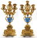 19th C. French Bronze & Sevres Porcelain Clock Set - 8