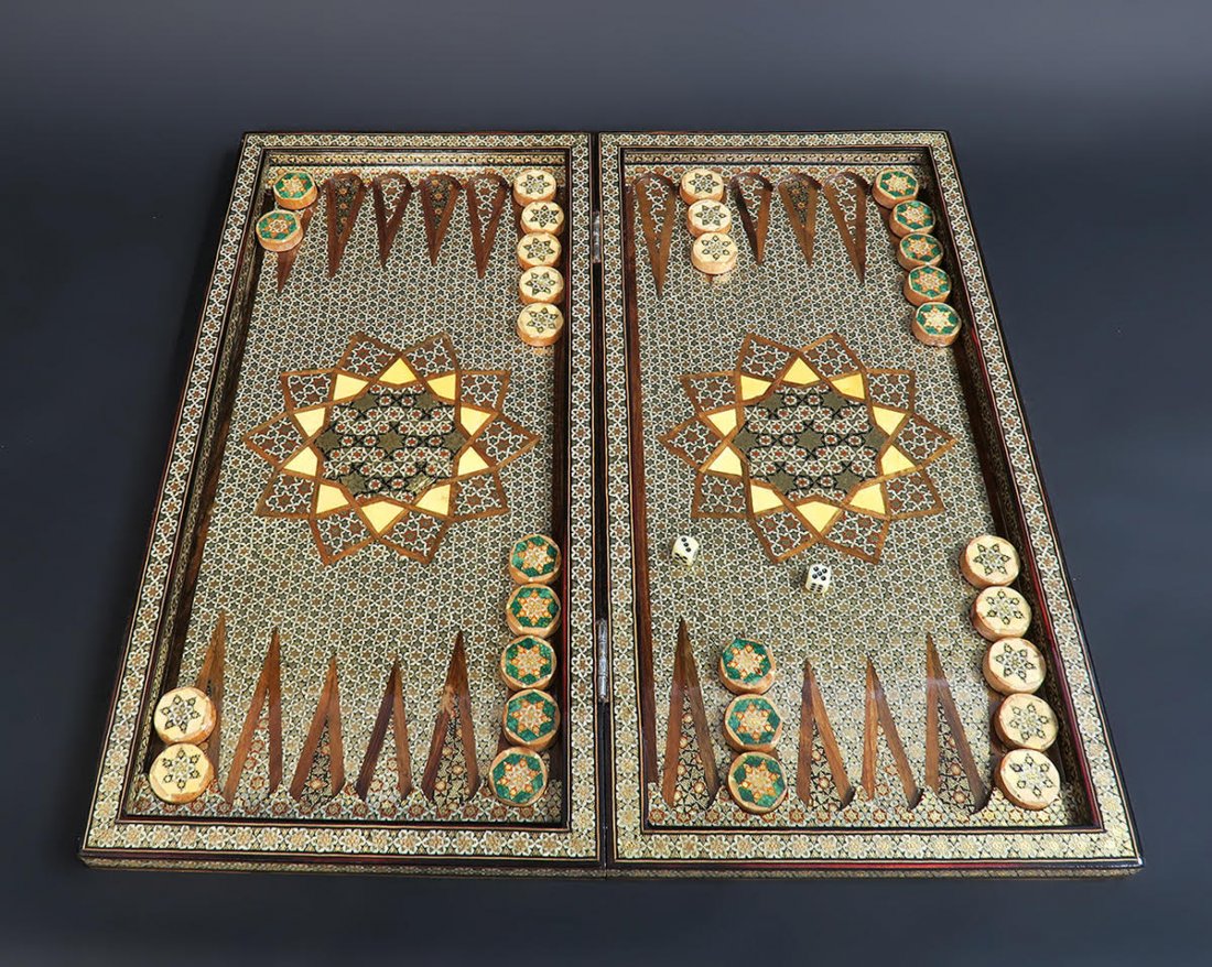 Persian Khatam Hand Made Marquetry BACKGAMMON (1 of 5)