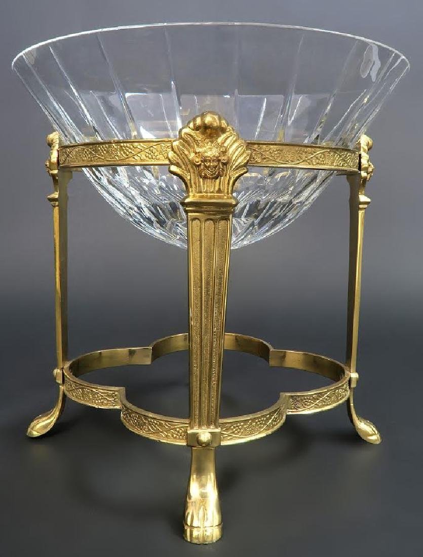 French Empire Style Bronze & Crystal Centerpiece (1 of 3)