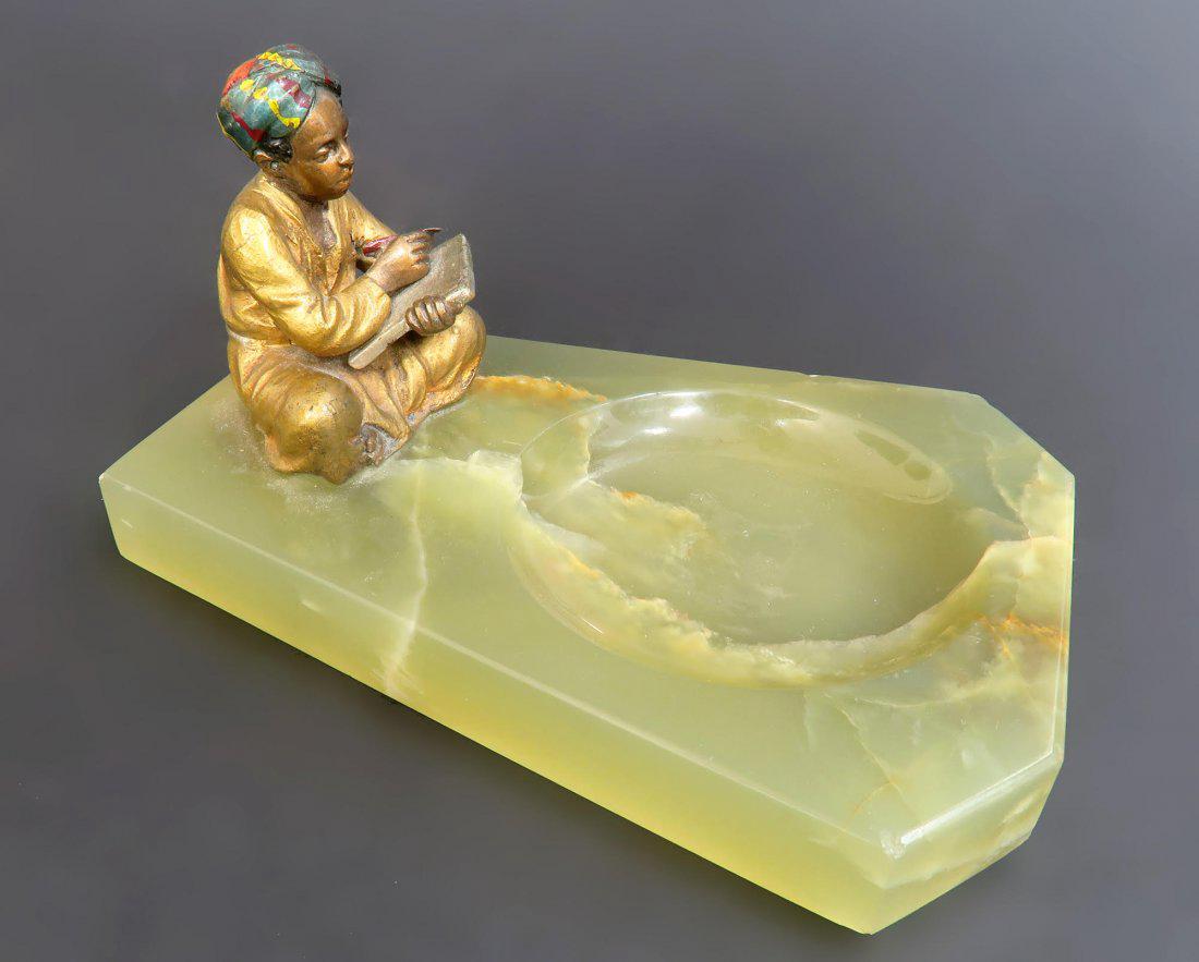 Bergman Style Viennese Figural Bronze on Onyx (1 of 8)