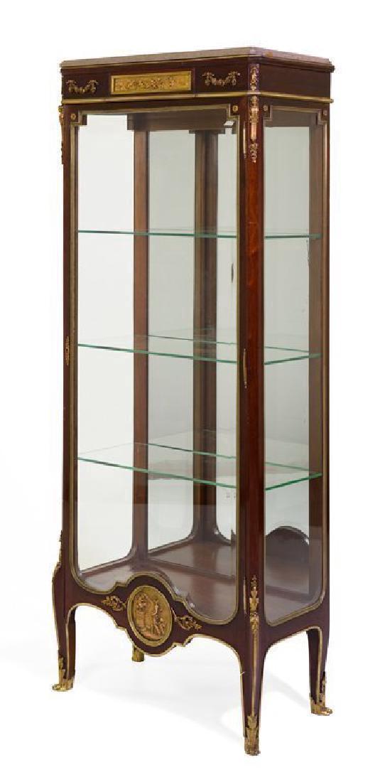 French 19th C. Bronze Mounted Mahogany Vitrine. F.Linke (1 of 8)