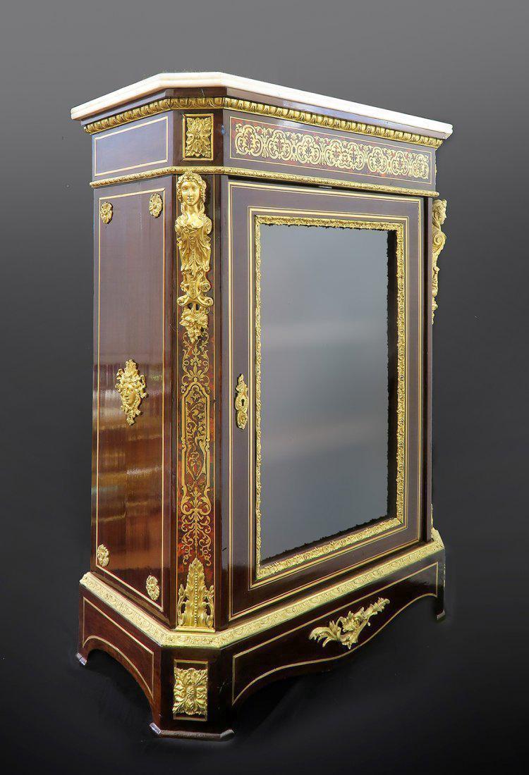 Very Fine French 19th C Bronze Mounted Figural Cabinet (1 of 4)