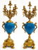 Monumental French Bronze & Sevres Porcelain Clock Set - 10