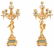 19TH C. FRENCH GILT BRONZE CHAMPLEVE ENAMEL CANDELABRAS