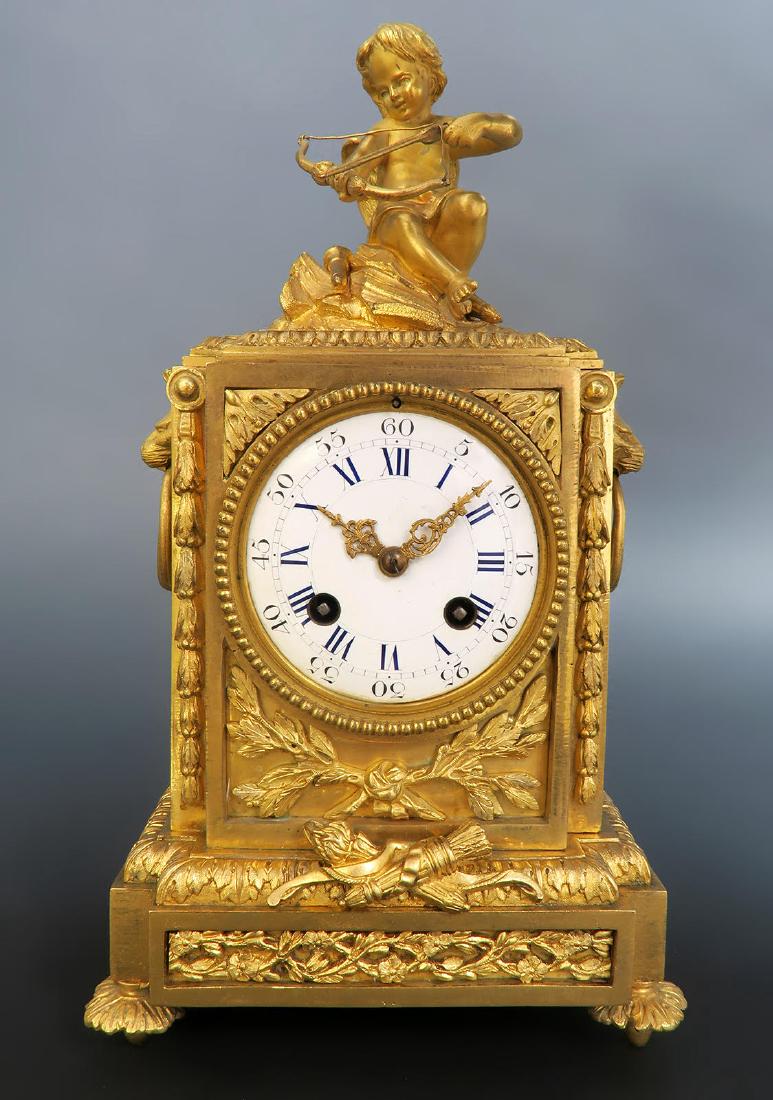 Very Fine French Figural Bronze Clock. 19th C (1 of 6)