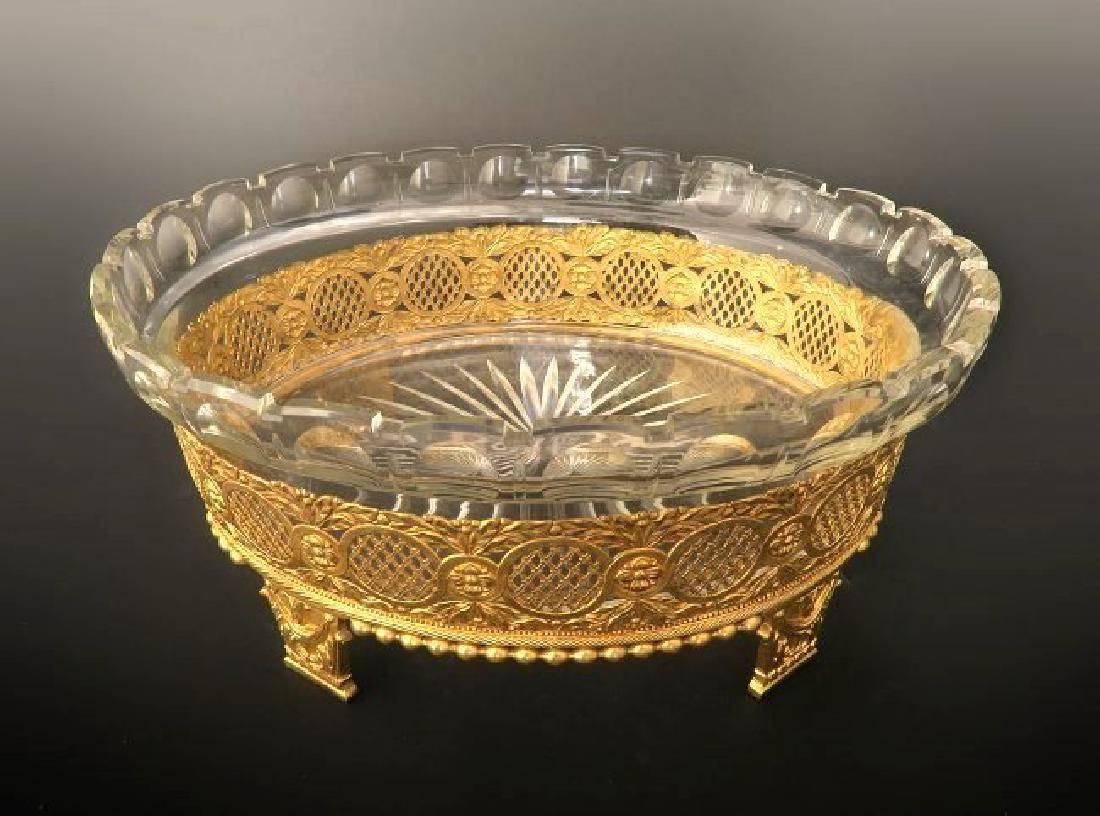 Large 19th C. Bronze & Baccara Crystal Centerpiece (1 of 2)