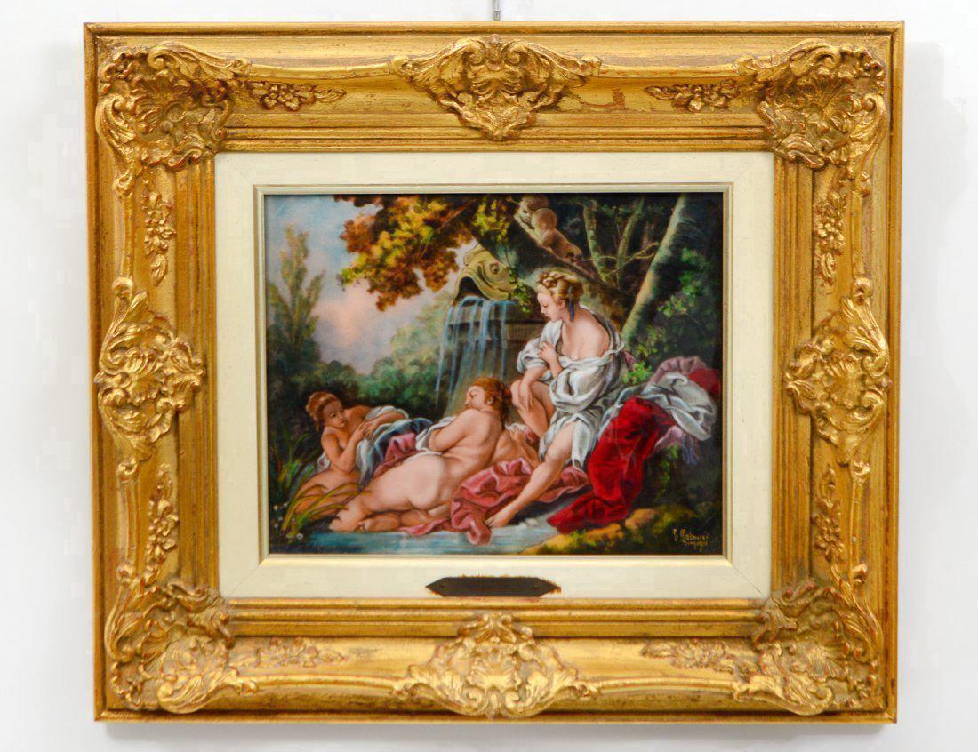 LIMOGES ENAMEL ON COPPER PLAQUE (1 of 3)