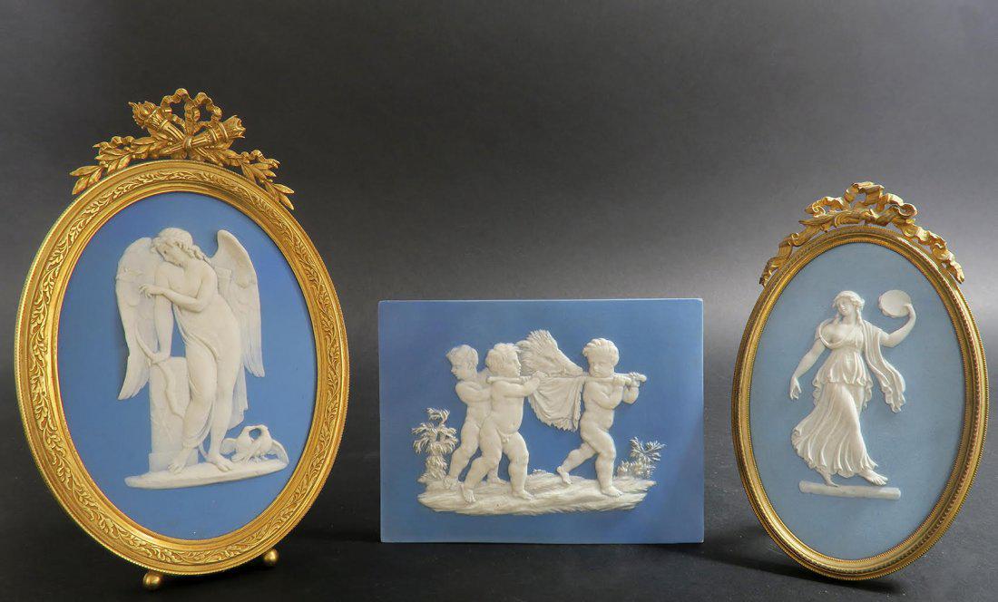 Lot of French Bronze & Wedgwood Frames & Plaques (1 of 6)